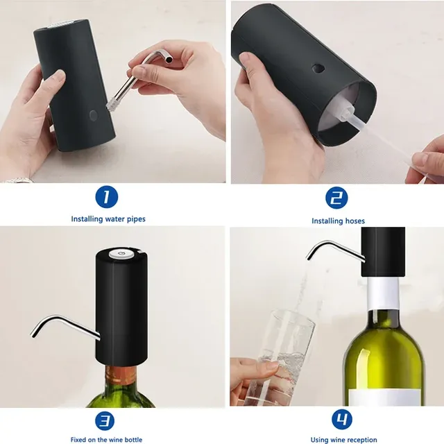 Aérateur de vin électrique automatique à une touche – vue 3