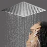 Pommeau de douche à effet pluie carré en acier inoxydable – vue 3