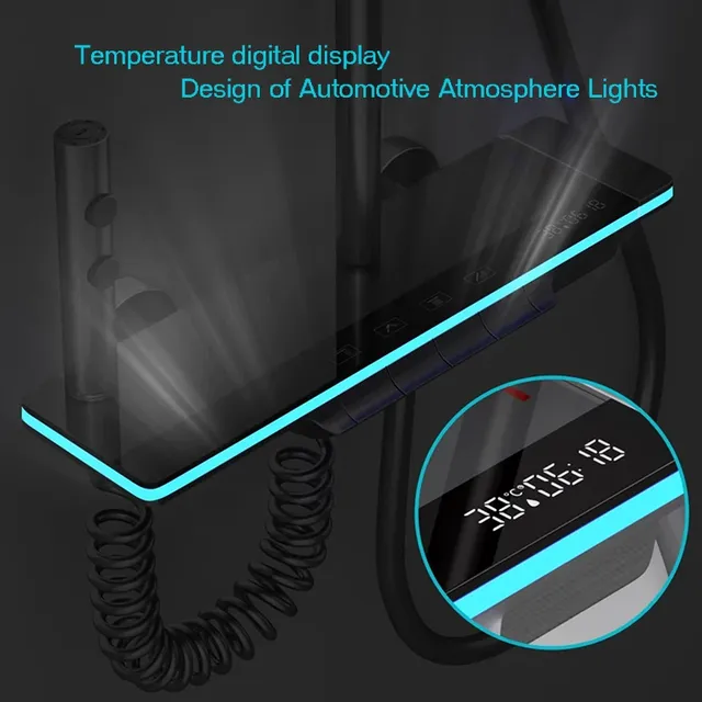 Ensemble de système de douche intelligent pour salle de… – vue 3