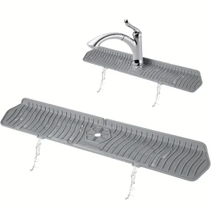 Tapis de robinet d’évier de cuisine en Silicone, 24.01/29.92 pouces, protection contre les éclaboussures pour évier absorbant, protecteurs de comptoir, tapis, Gadgets de cuisine Tapis de robinet d’évier de cuisine en Silicone, 24.01/29.92 pouces, protection contre les éclaboussures pour évier absorbant, protecteurs de comptoir, tapis, Gadgets de cuisine
