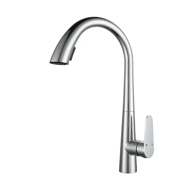 Robinet de cuisine chaud et froid extractible en acier… – vue 3