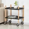 Chariot desserte roulante deux niveaux scandinave… – vue 2