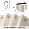 Rideau de douche de luxe imperméable épais Imitation lin… – vue 3
