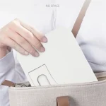 miroir maquillage portable rechargeable usb led éclairage trois couleurs tactile réglable intensité variable pliable compact léger ultrafin minimaliste blanc mat