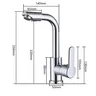 360 ° Robinet de lavabo rotatif cuisine et salle de bains – vue 6