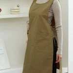 Tablier imperméable pour femmes, résistant à l&rsquo;huile, gilet Long, vêtements de travail de cuisson avec poches, tabliers de beauté pour Salon de beauté, vente en gros