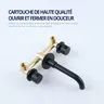 Robinet de lavabo en or rose brossé 100% robinet d'évier… – vue 5