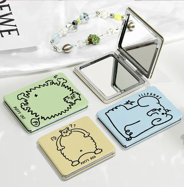 Miroir grossissant pliable compact doubleface maquillage…