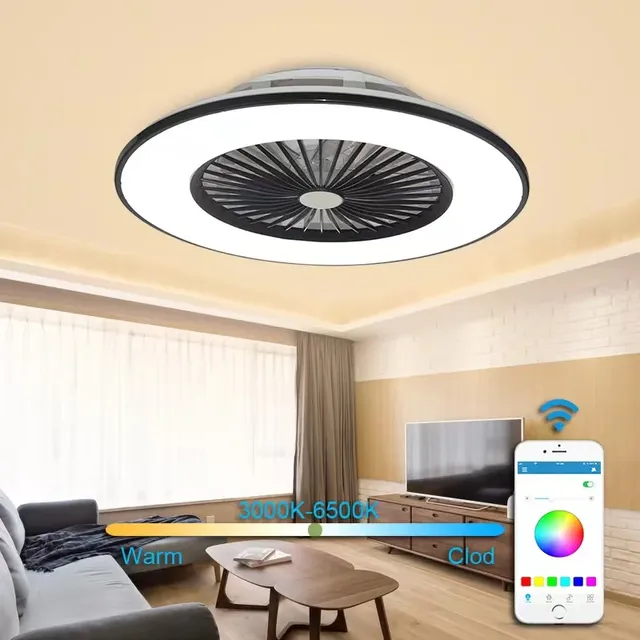 3in1 Tuya Smart Led ventilateur électrique plafonnier… – vue 5