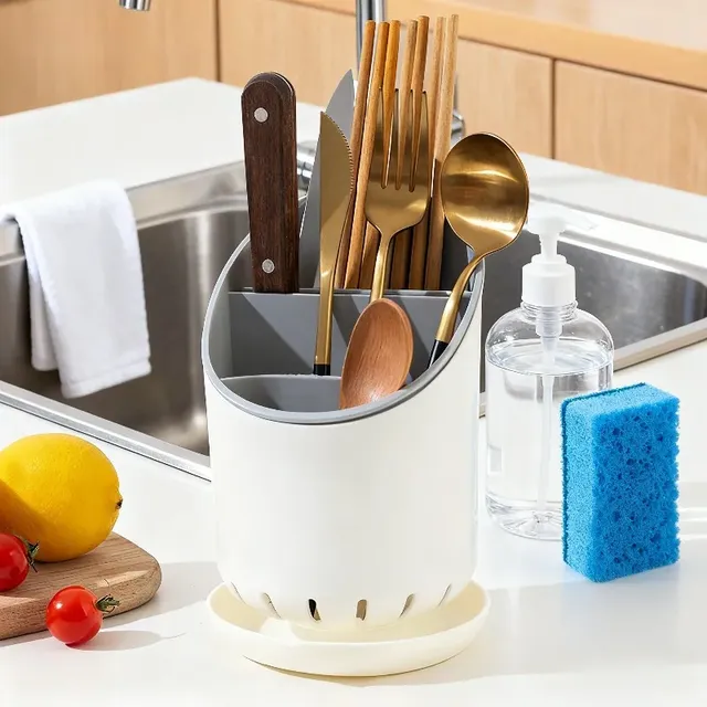 Égouttoir à couverts avec porte-couteau – vue 2