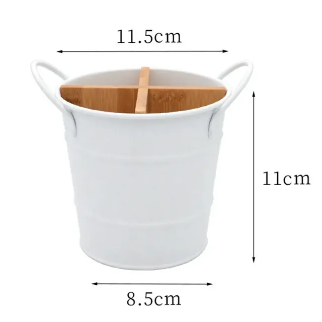 Organisateur couverts ustensiles rangement bambou… – vue 6