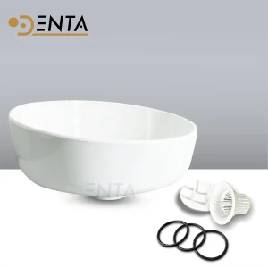 Bassin de crachoir en céramique d&rsquo;imitation acrylique/crachat en plastique pour pièce de chaise d&rsquo;unité dentaire bain de bouche bassin outils de dentiste adaptés à la mode