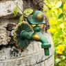 Robinet mural laiton bronze antique rétro vintage… – vue 5