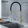 Robinet de cuisine robinet d'évier en or brossé mitigeur… – vue 2