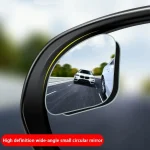 Rétroviseur, petit miroir rond, miroir de voiture artefact inversé, réflexion des angles aveugles, rétroviseur grand angle à 360 degrés