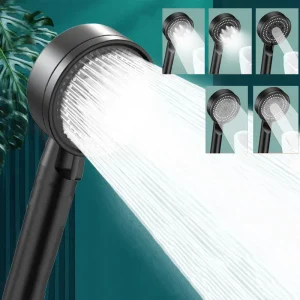 Pommeau de douche salle de bain têtes portables douches pomme de douche interface commune récomplète pour accessoires de douche cinq modes multicolore Pommeau de douche salle de bain têtes portables douches pomme de douche interface commune récomplète pour accessoires de douche cinq modes multicolore