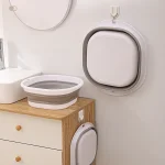 Lavabo pliant en Silicone, bassin Portable, seau pliable, évier de Camping, articles de bain, dortoir, bol à linge pliable essentiel