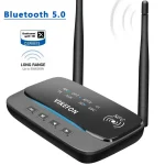 Kit de voiture Bluetooth NFC 80m, transmetteur Audio 5.0, récepteur, dérivation aptX LL HD, adaptateur sans fil SPDIF AUX 3.5mm pour PC TV