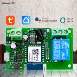 Tuya Andrea, Joli Intelligent Wifi 1CH 7-32V 85-250V, Contrôleur 433, Récepteur RF, Ouvre-Porte de Garage, avec Quotes de 10A, Fonctionne avec Smart Life