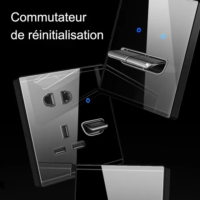 YINKA Accueil interrupteur de lampe électrique prise de… – vue 3