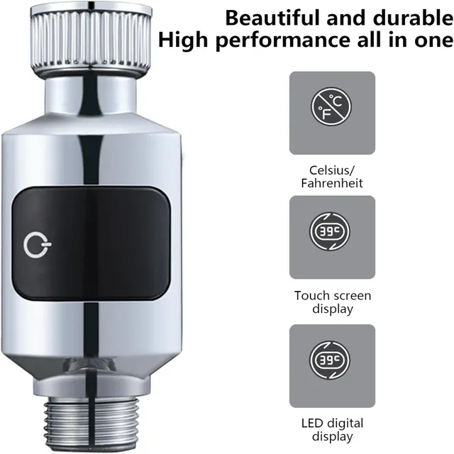 Pyromètre de douche numérique LED – vue 6