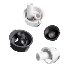 Downlights LED à intensité variable Projecteurs Puce COB 7W 10W15W 18W Encastré Anti-éblouissement 360 °   rotatif AC85-265V plafonnier entreprise à domicile