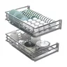 Kitchen Stainless Steel Storage Rack Slide Rails Cabinet… – vue 6