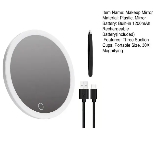 Miroir grossissant 30X avec pincettes – vue 5