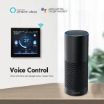 Thermostat intelligent WiFi avec capteur de CO2 et d&rsquo;humidité, contrôleur de température, fonctionne pour chauffage électrique au sol, chaudière à eau/gaz