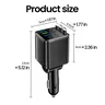 Elough 7 en 1 chargeur de voiture rétractable USB C vers… – vue 6