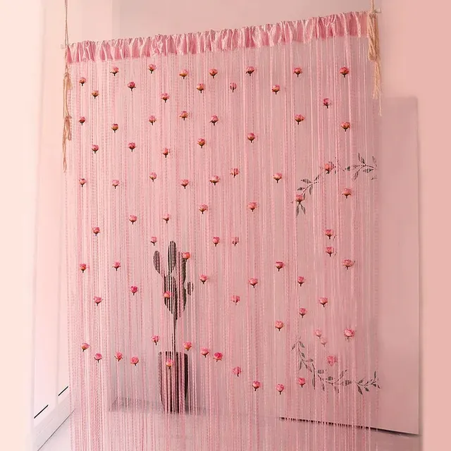 Rideau de ligne de porte en forme de fleur de rose – vue 3