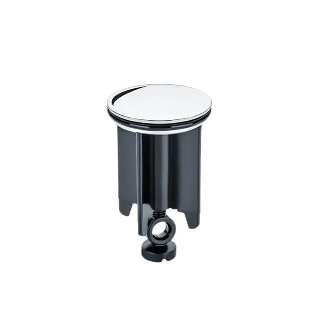 Bouchon vidange lavabo universel cuivre chromé plat… – vue 2