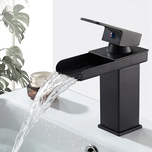 Mélangeur d'Eau Chaude et Froide Noir – vue 2