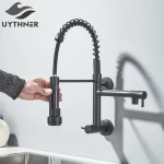 Uythner-Bec de cuisine à bec pivotant à 360 degrés, montage mural simple, eau froide, pour touristes