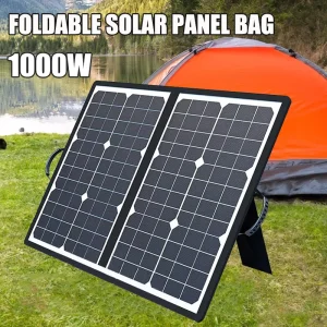 Kit complet de panneaux solaires extérieurs 1000W, centrale solaire pliable, générateur Portable, chargeur 18V pour voiture, bateau, caravane, Camping