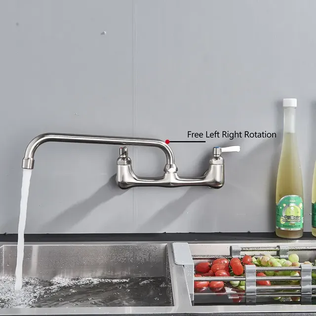 Bec d'évier utilitaire mural noir pour cuisine commerciale – vue 5