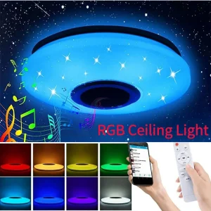 Plafonnier RGB Intelligent et Moderne pour Chambre d’Enfant, Éclairage Compatible Bluetooth, Décoration de la Maison Plafonnier RGB Intelligent et Moderne pour Chambre d’Enfant, Éclairage Compatible Bluetooth, Décoration de la Maison