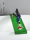 Plateau baignoire acrylique transparent bleu incurvé… – vue 4