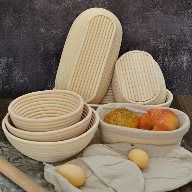 Panier de Fermentation ovale/rond en rotin – vue 2