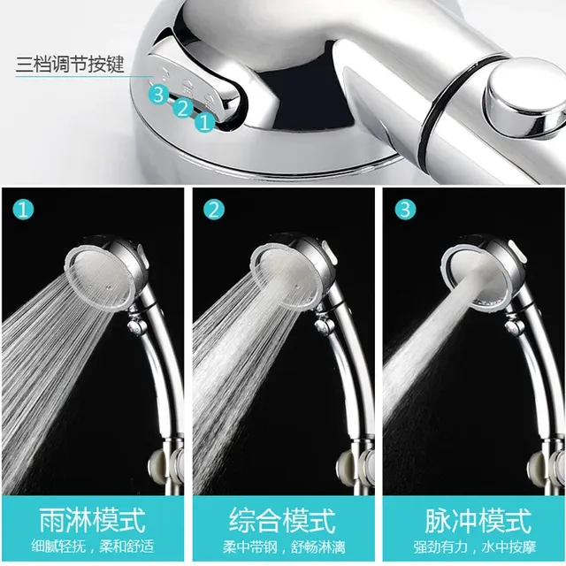 Pommeau de douche haute pression réglable – vue 2