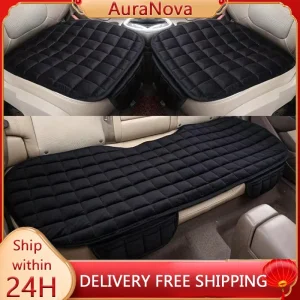 Housse de siège de voiture souple, 1 pièce, coussin de siège automobile en peluche doux pour la peau, protection de siège automobile antidérapante universelle pour berline Suv Housse de siège de voiture souple, 1 pièce, coussin de siège automobile en peluche doux pour la peau, protection de siège automobile antidérapante universelle pour berline Suv