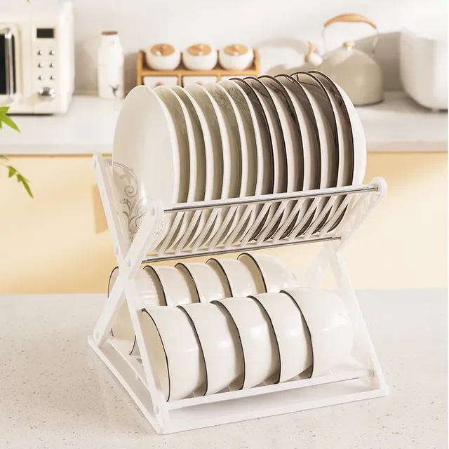 Rangement de vaisselle de cuisine en acier inoxydable – vue 2