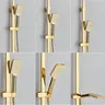 Ensemble de douche thermostatique doré – vue 4