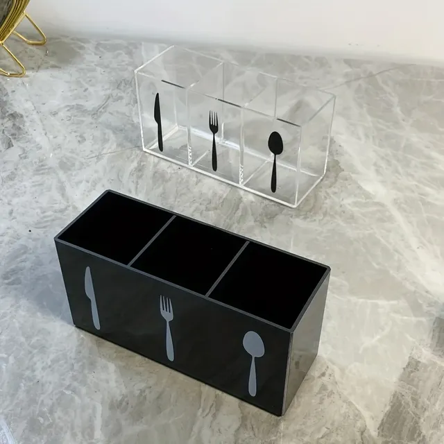 Organisateur couverts acrylique trois compartiments… – vue 4