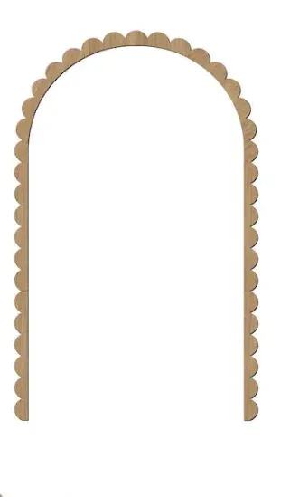 Arc mural en bois décor panneau mural en bois moderne… – vue 3