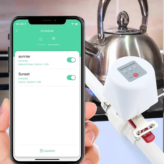 Vanne d'eau WiFi Tuya – vue 2