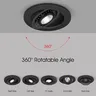 Dimmable LED Downlight 5w 7w 10w encastré plafonnier 360… – vue 3
