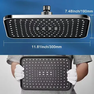 Nouveau 30 cm grande taille haute pression pomme de douche de pluie…