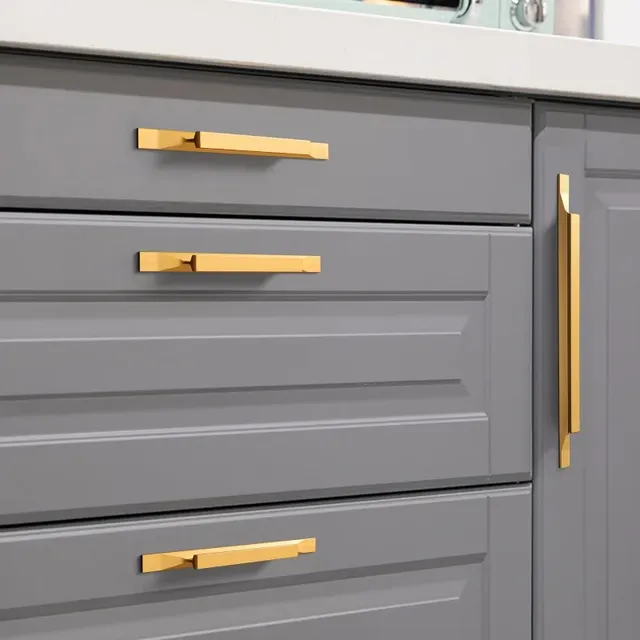 Poignée meuble tiroir barre aluminium anodisé moderne… – vue 2