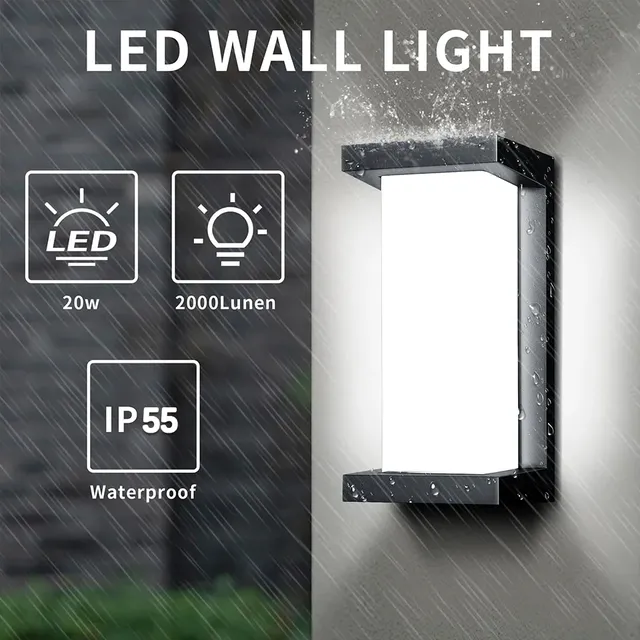 Capteur de mouvement mur LED lumière AC85-265V ABS… – vue 2